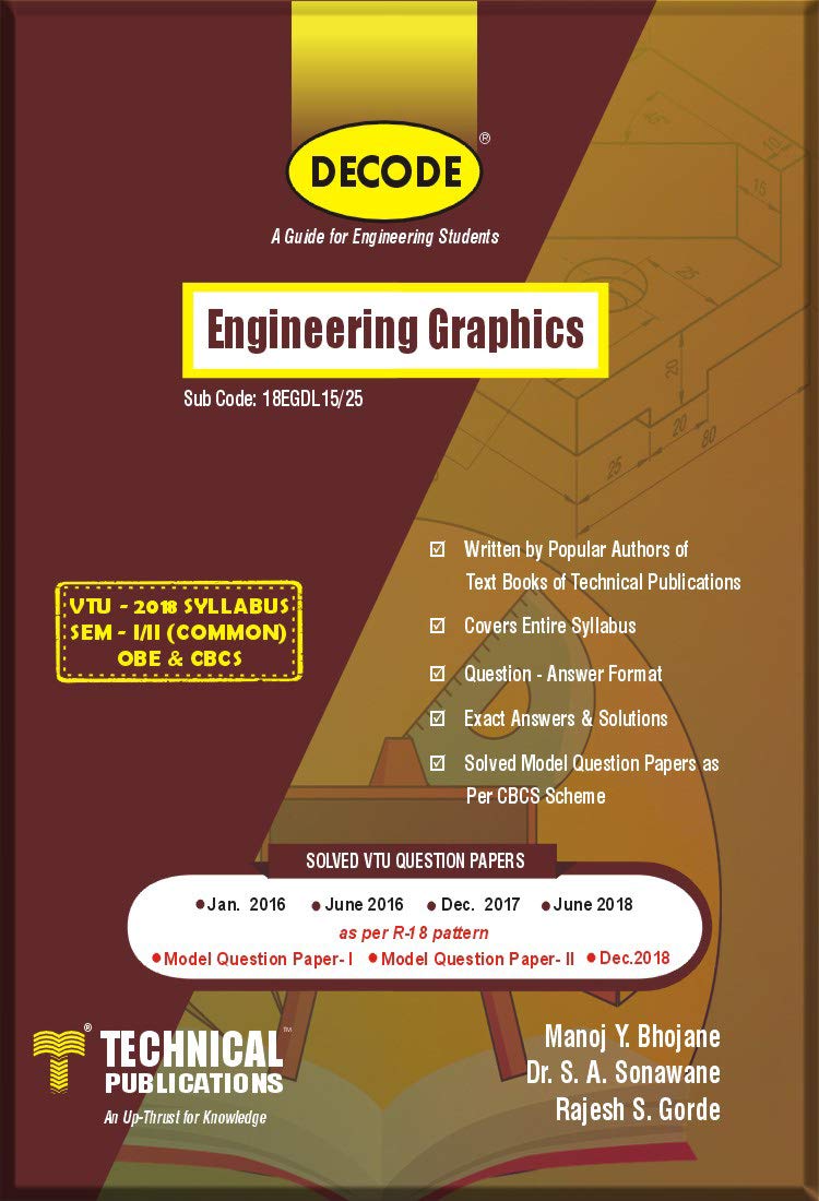 Engineering Graphics For BE VTU Course 18 OBE & CBCS (I/II- Common - 1 ...