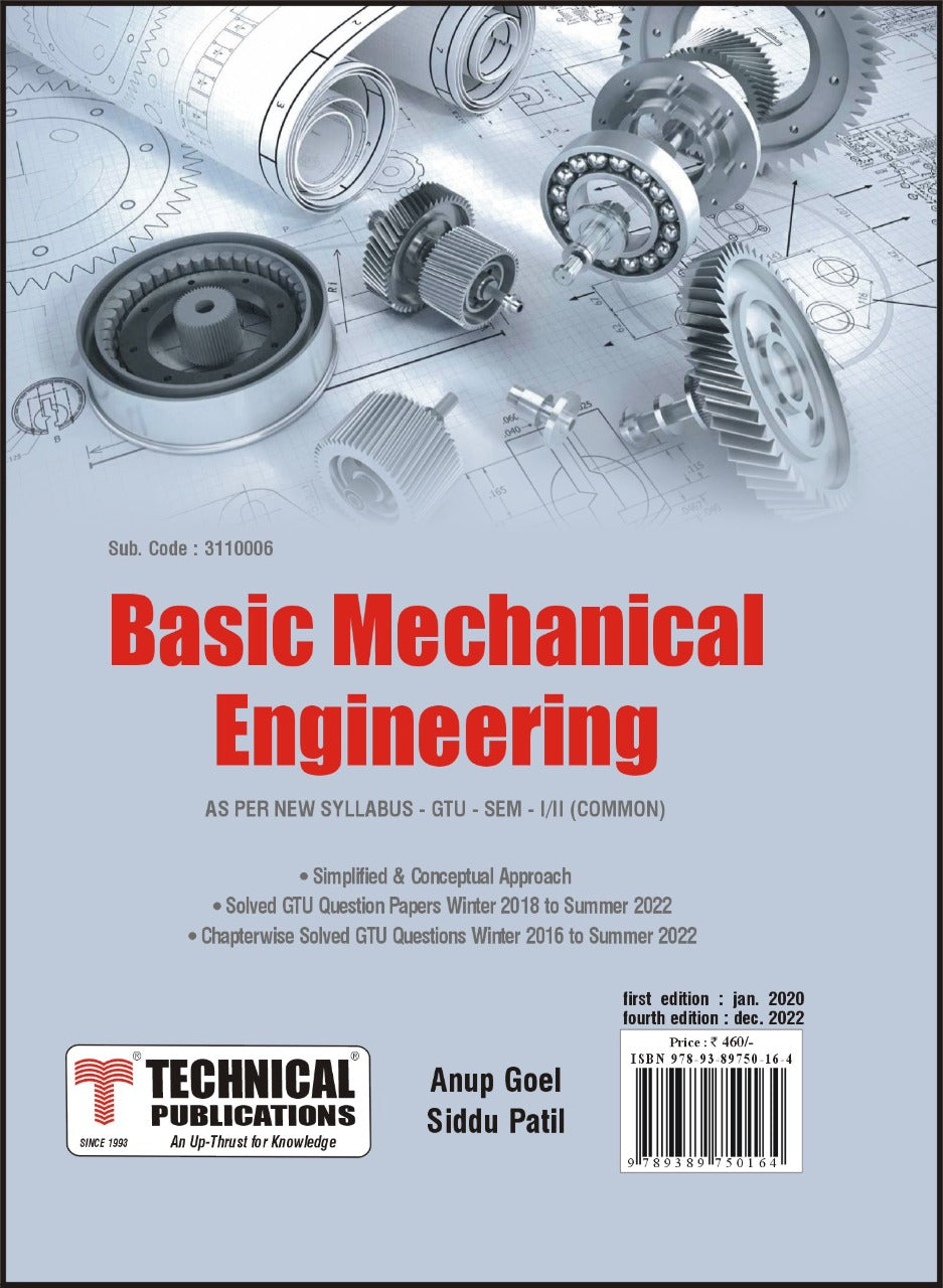 Basic Mechanical Engineering for GTU 18 Course 3110006