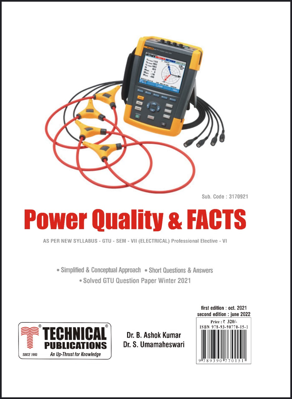 Power Quality and FACTS for GTU 18 Course (VII - ELECTRICAL/Prof