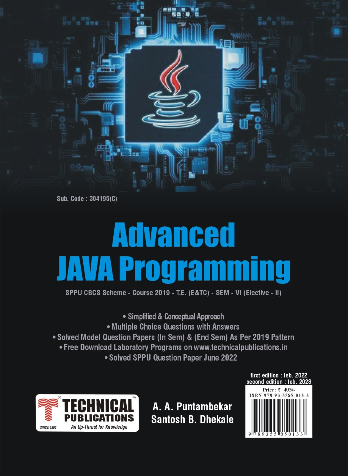 Advanced JAVA Programming for SPPU 19 Course (TE - SEM VI - E&Tc. - 30 ...