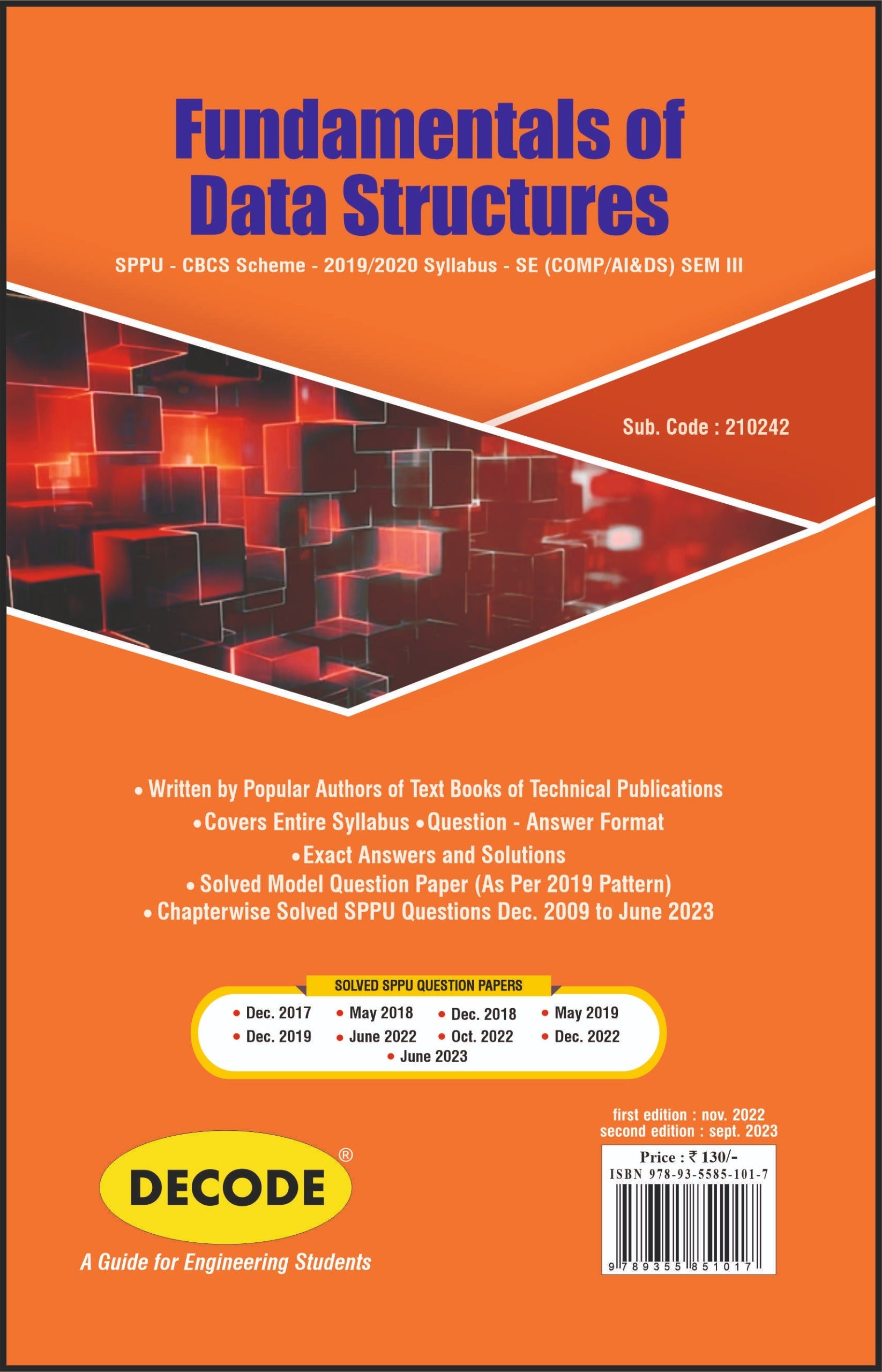 Fundamentals of Data Structures for SPPU 19 Course (SE - III - Comp/AI ...
