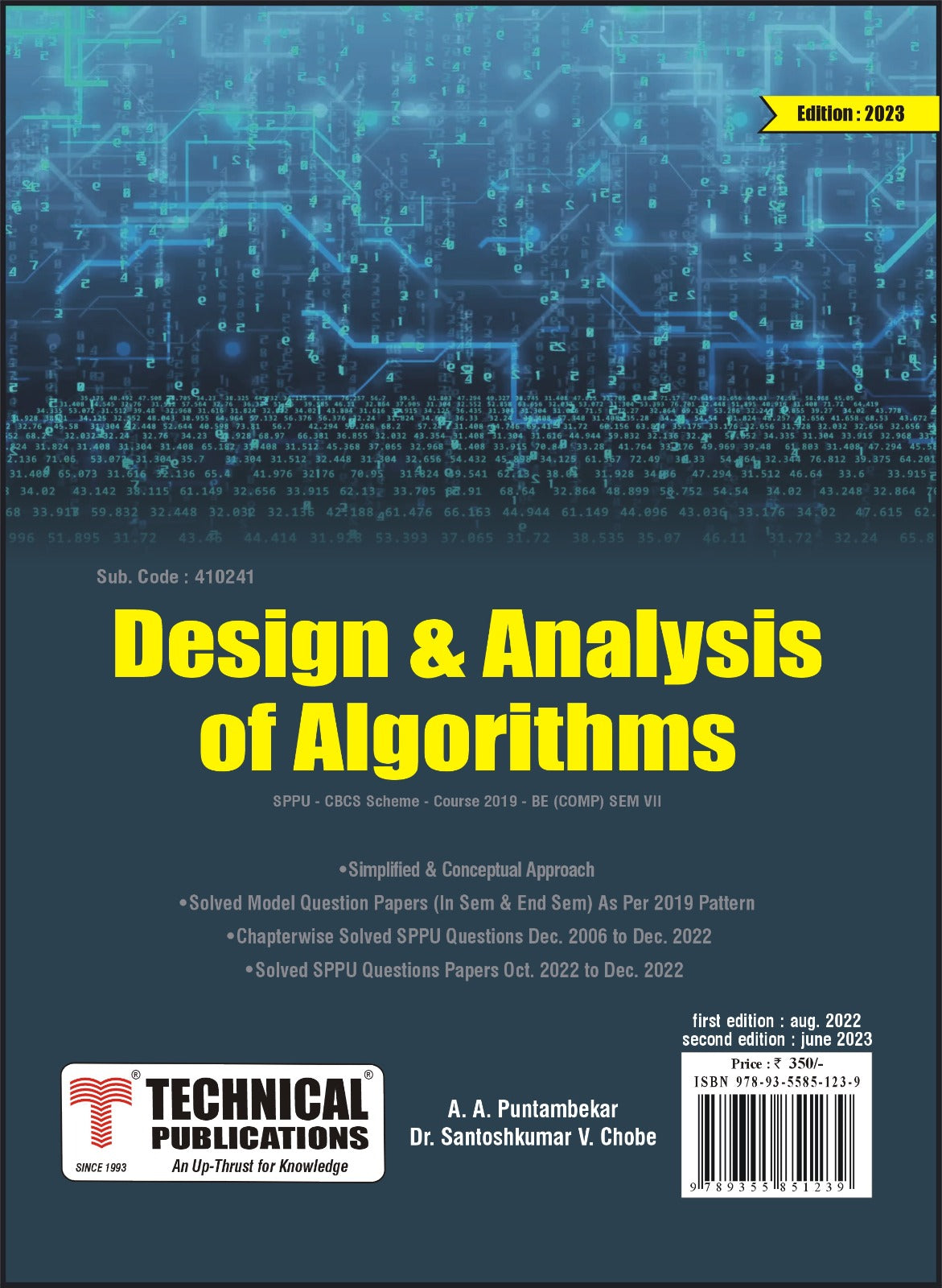 Design and Analysis of Algorithms for SPPU 19 Course (BE - SEM VII -CO ...