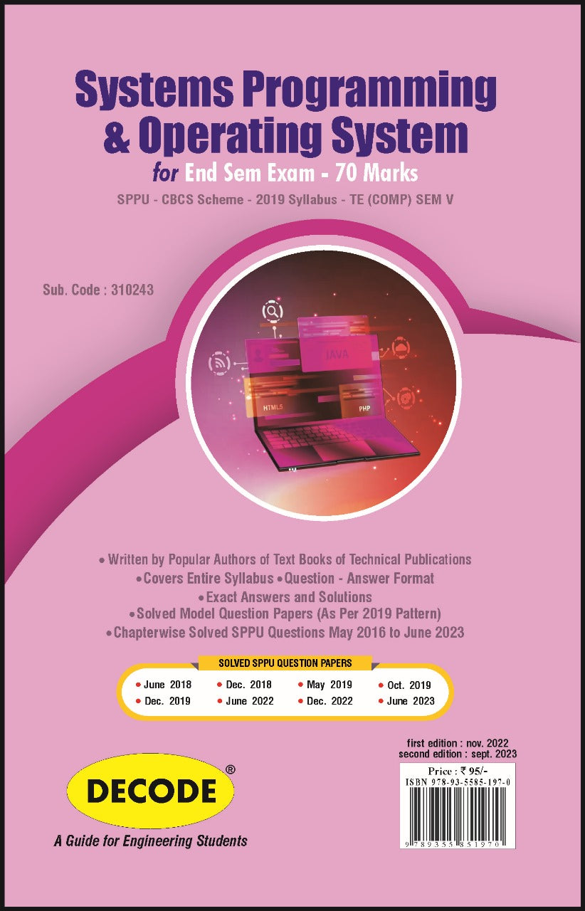 System Programming and Operating Systems for SPPU 19 Course (TE - SEM ...