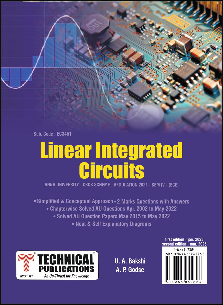Linear Integrated Circuits for BE Anna University R21CBCS (IV - ECE ...