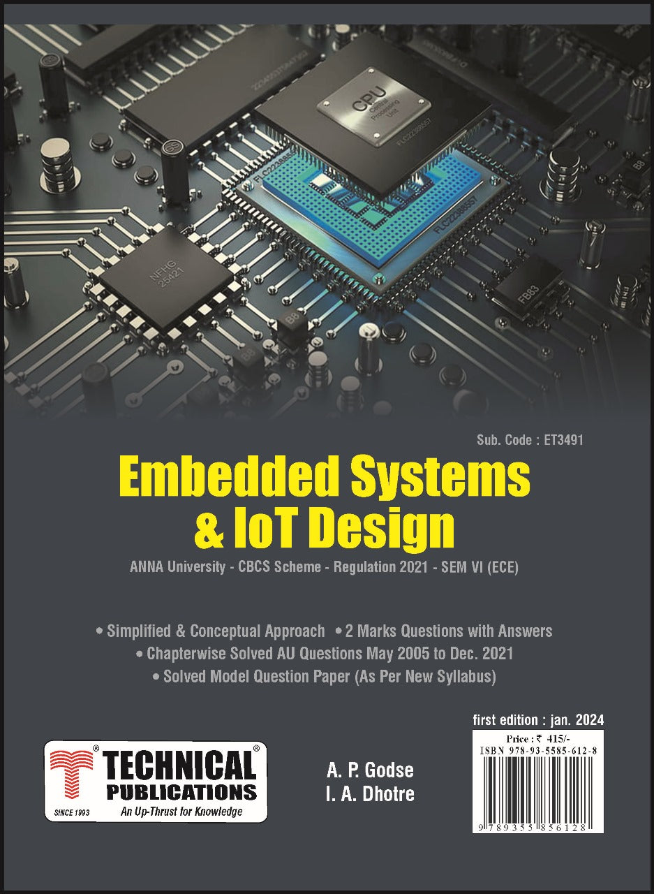 Embedded Systems and IOT Design for BE Anna University R21 CBCS (VI ...