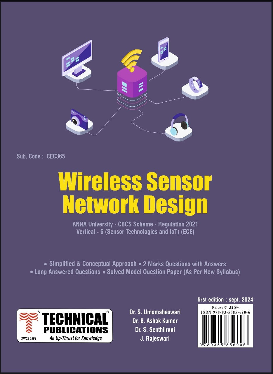 Wireless Sensor Network Design for BE Anna University R21CBCS (V/VI(Ve ...