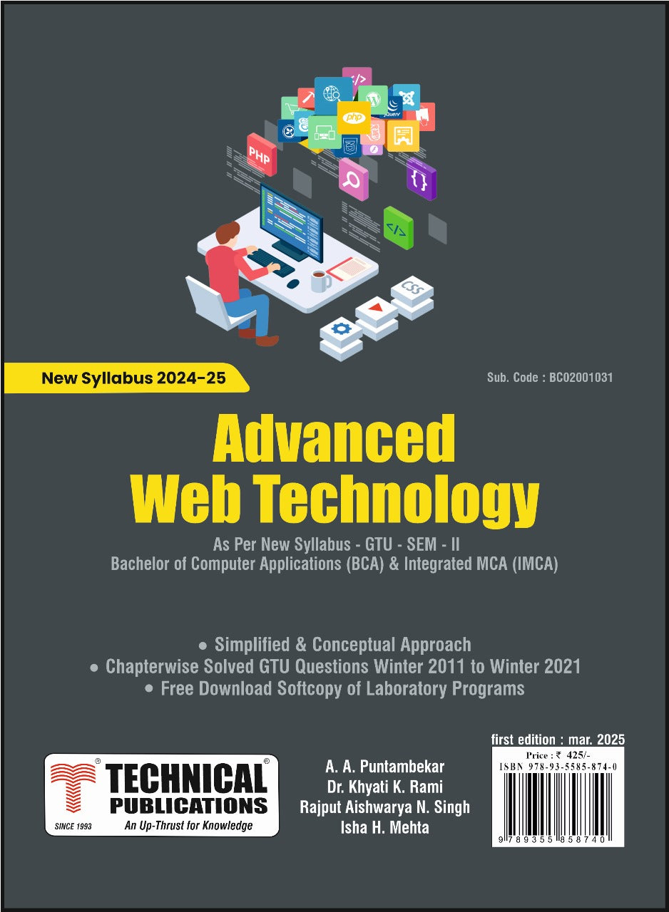 Advanced Web Technology R24 (SEM-II/ BC02001031) – Technical Publications