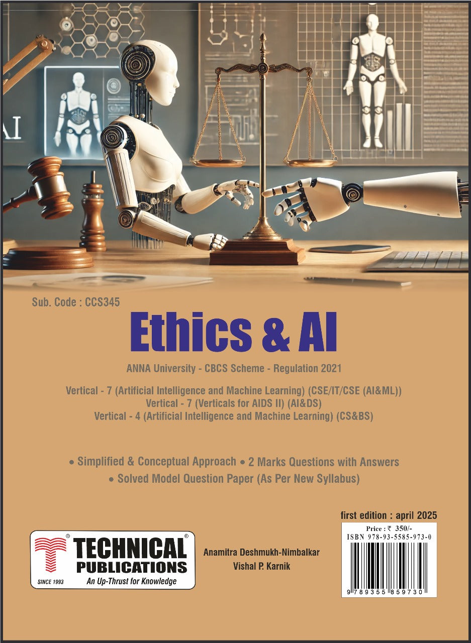 Ethics and AI for BE Anna University R21CBCS (V, VI(Vertical VII - CSE ...