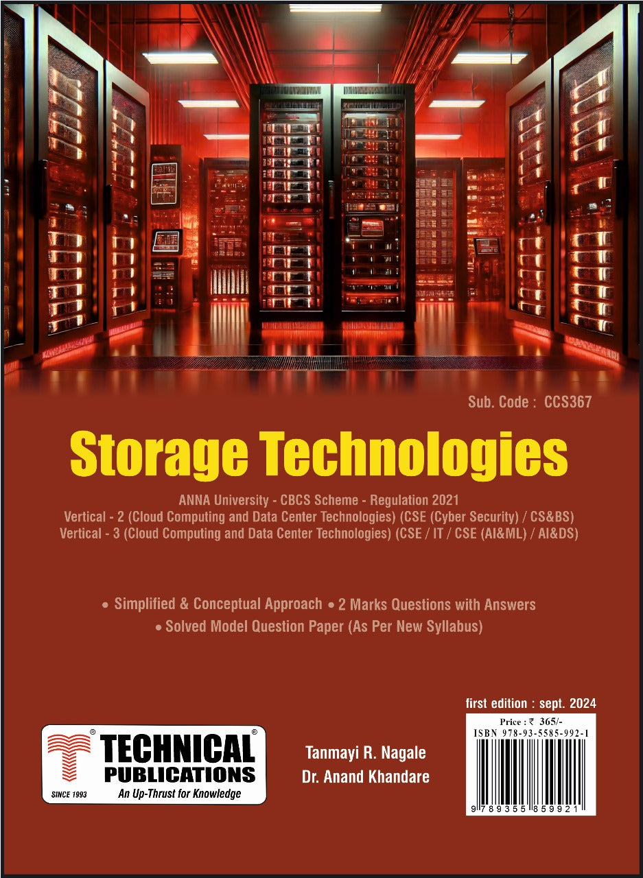 Storage Technologies for BE Anna University R21CBCS ((V, VI (Vertical ...