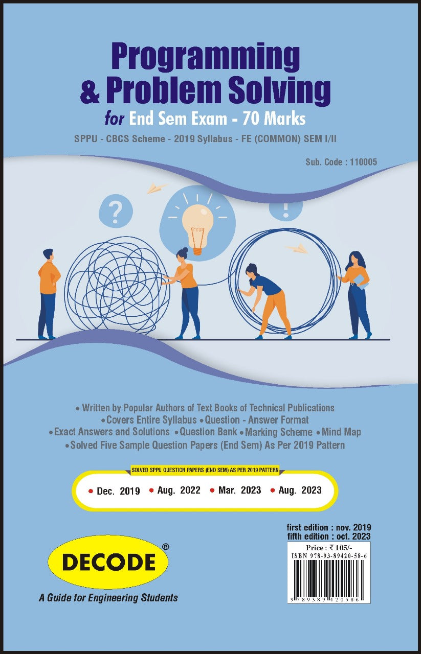 Programming & Problem Solving for SPPU 19 Course (FE - I/II - Common ...