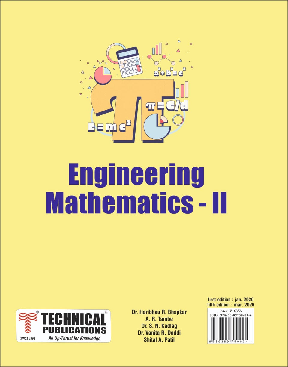 Engineering Mathematics - II (Engineering Reference Book) – Technical ...