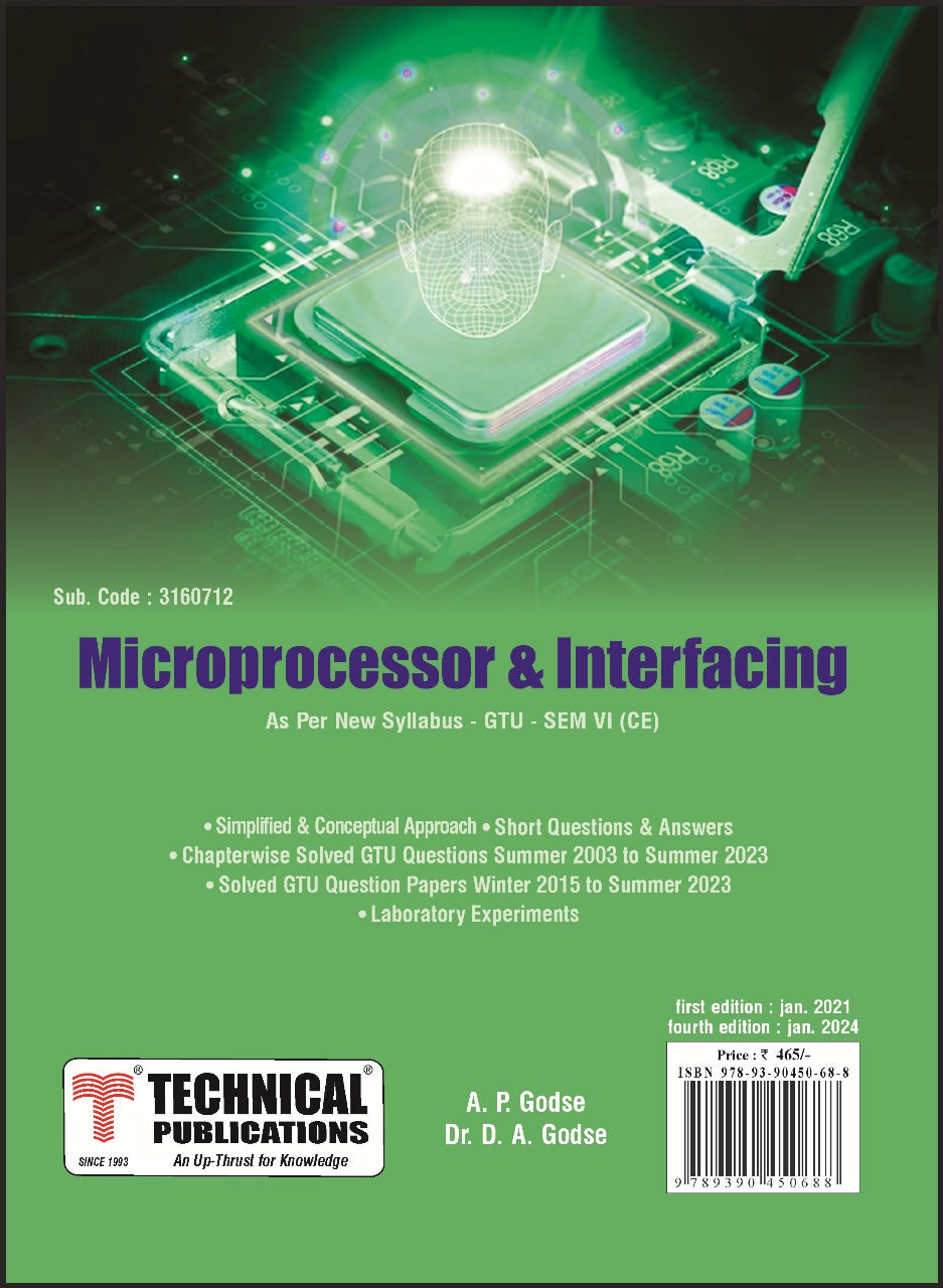Microprocessor & Interfacing for GTU 18 Course (VI- CE - 3160712 ...