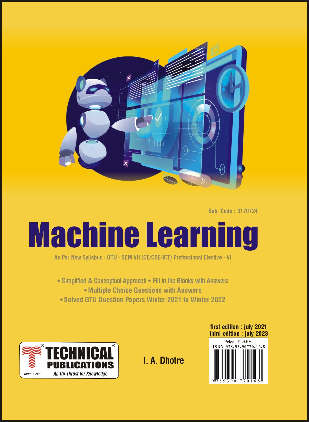 Machine Learning for GTU 18 Course (VII - CE/CSE/ICT - 3170724) - Prof ...