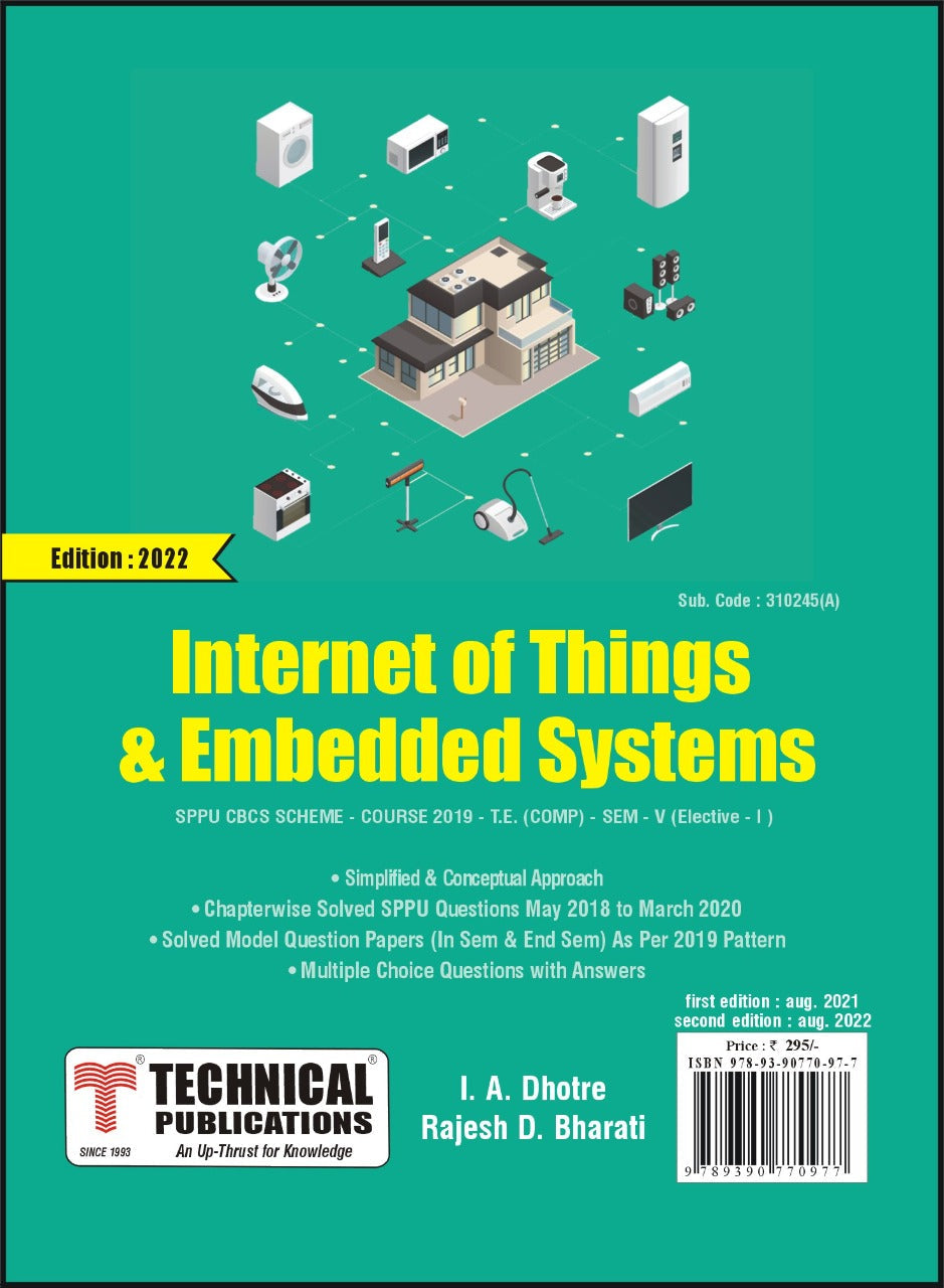 Internet Of Things And Embedded Systems For SPPU 19 Course TE SEM V Internet of things and embedded systems for sppu 19 course te sem v