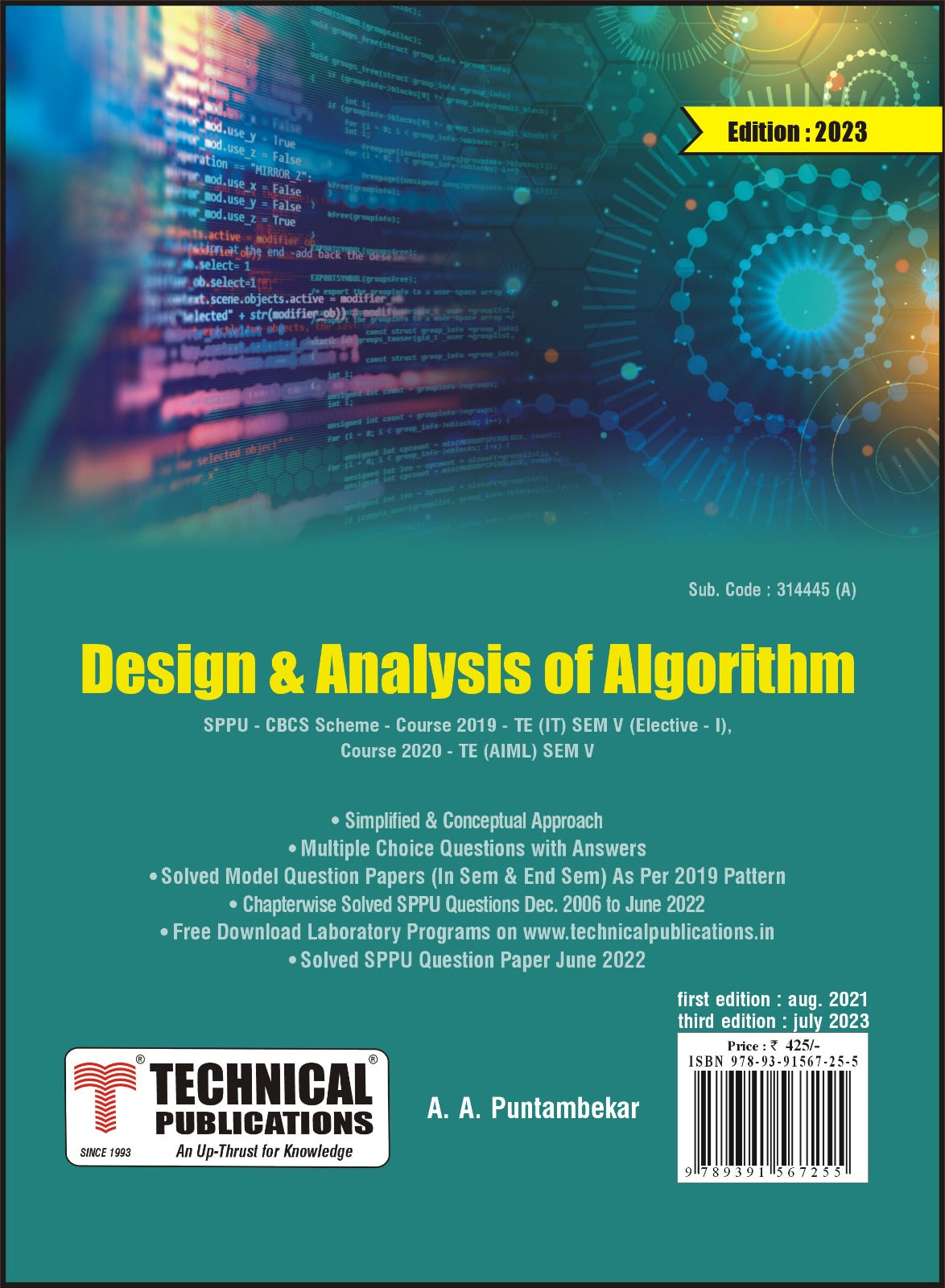 Design and Analysis of Algorithm for SPPU 19 Course (TE - SEM V - IT ...