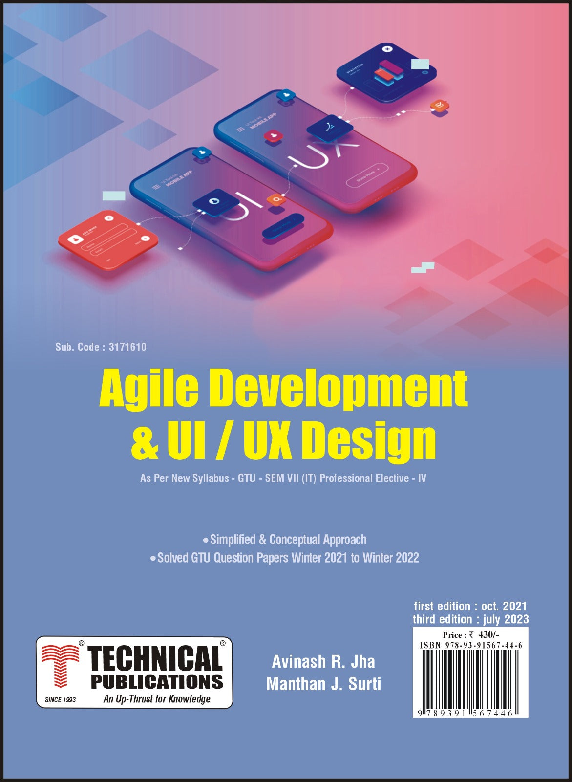 Agile Development and UI/UX Design for GTU 18 Course (VII - IT/ Prof ...