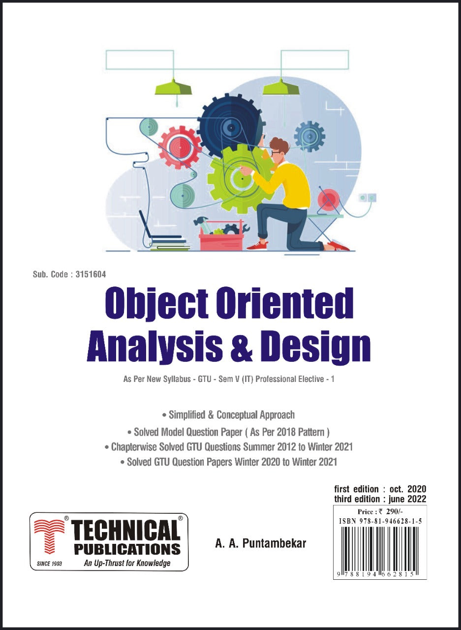 Object Oriented Analysis and Design for GTU 18 Course (V - IT - 315160 ...