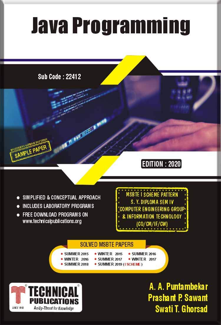 Java Programming for MSBTE I Scheme (IV - Comp.- 22412) – Technical ...