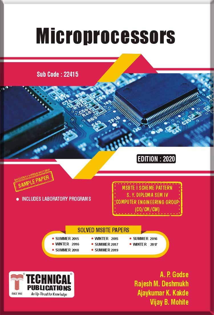 microprocessor summary for msbte computer engineering... Microprocessors for MSBTE I Scheme (IV - Comp. - 22415) – Technical ...