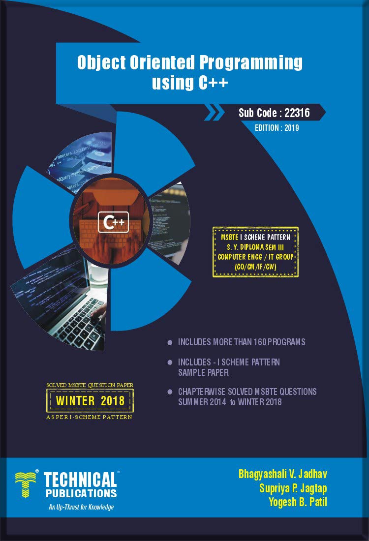 Object Oriented Programming using C++ for MSBTE I Scheme (III - CO/CM ...