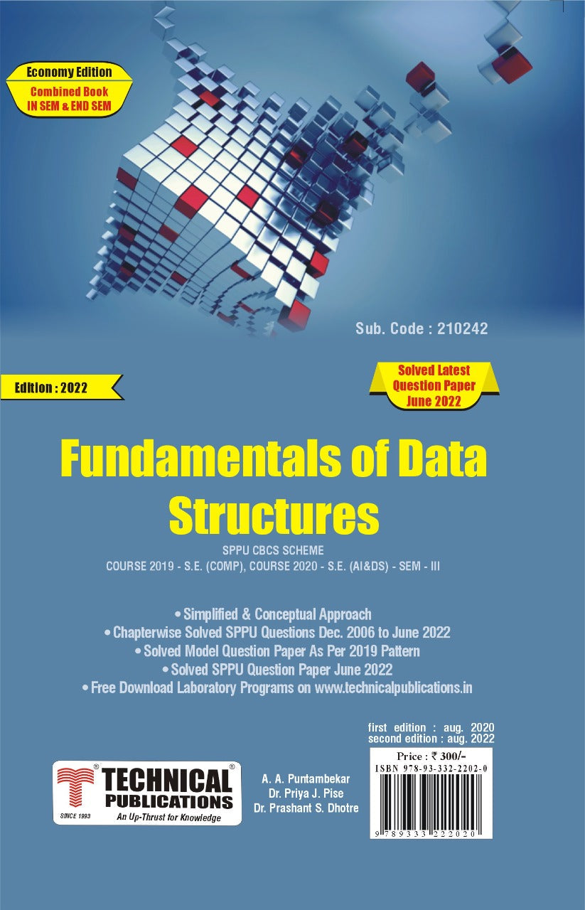 Fundamentals of Data Structures for SPPU 19 Course (SE - III - Comp./A ...