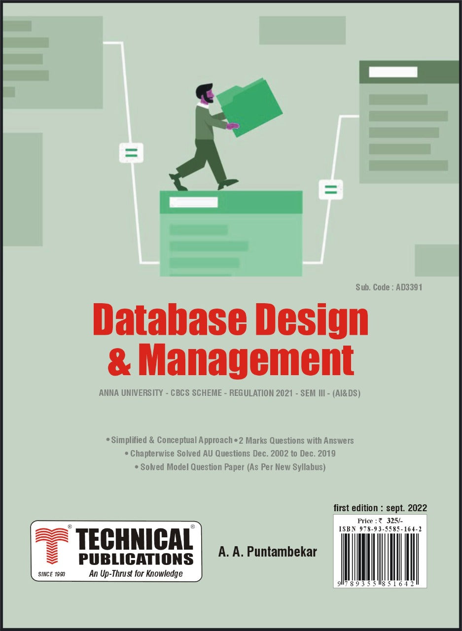 Database Design and Management for BE Anna University R21CBCS (III- AI ...