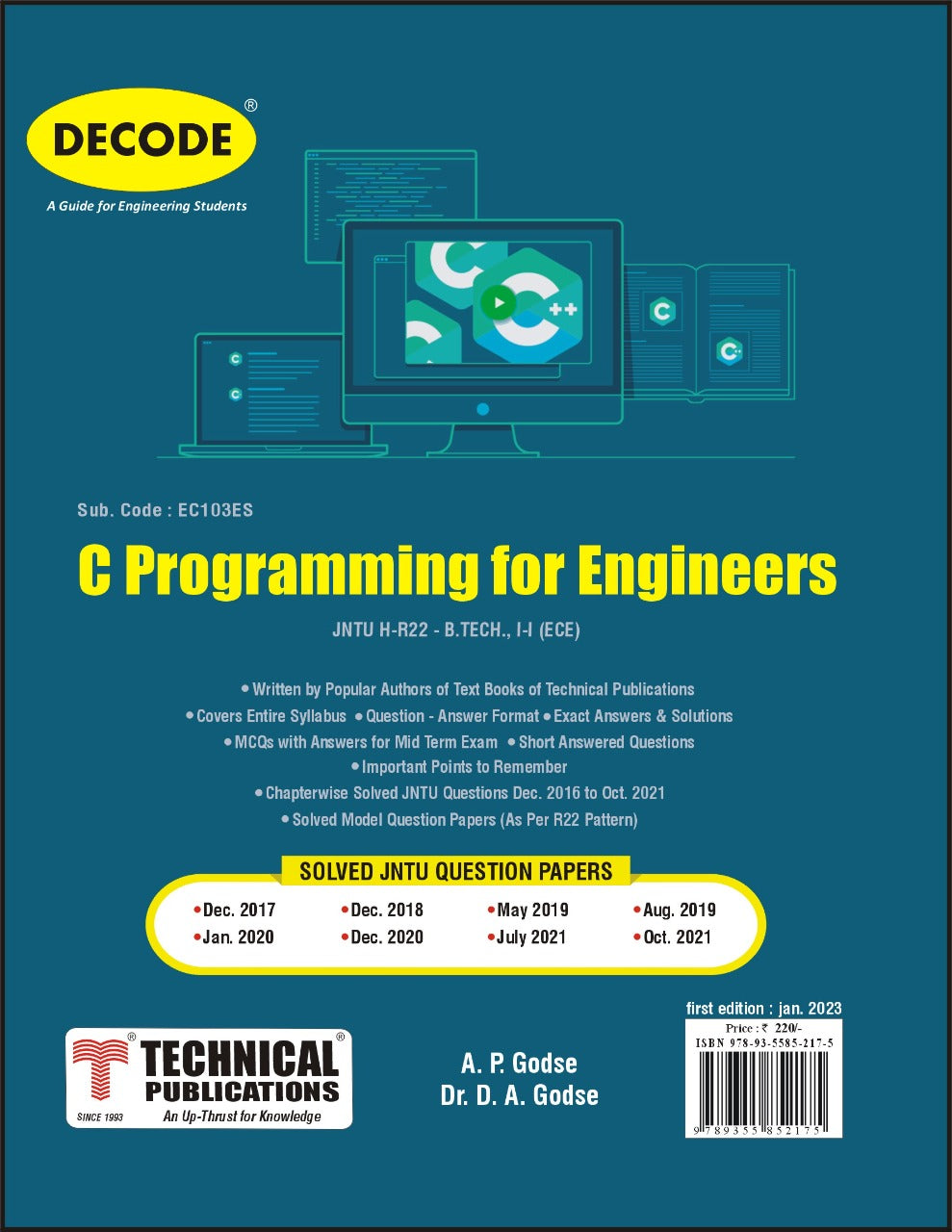 C Programming for Engineers for JNTU-H 22 Course (I - I - ECE - EC103E ...