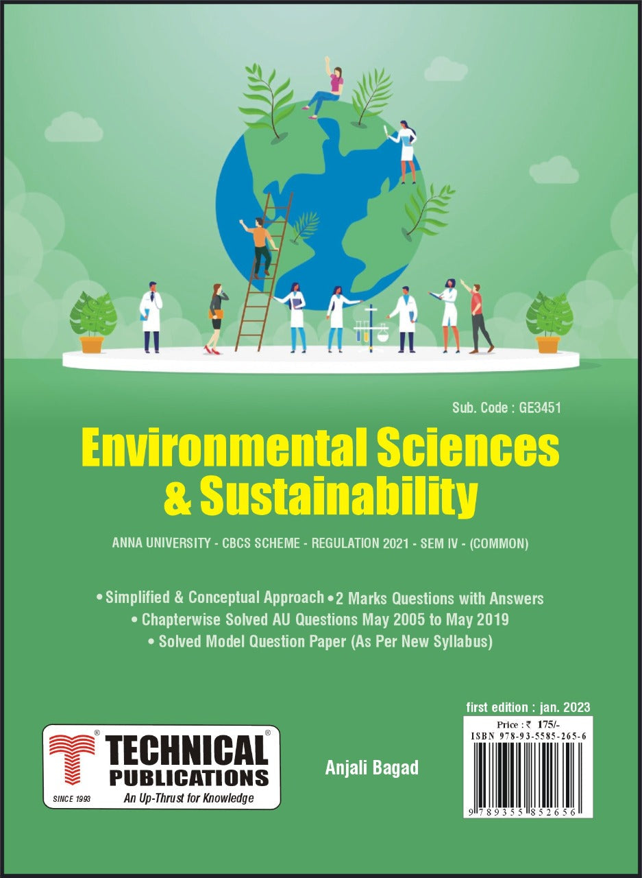 Environmental Sciences and Sustainability for BE Anna University R21CB ...
