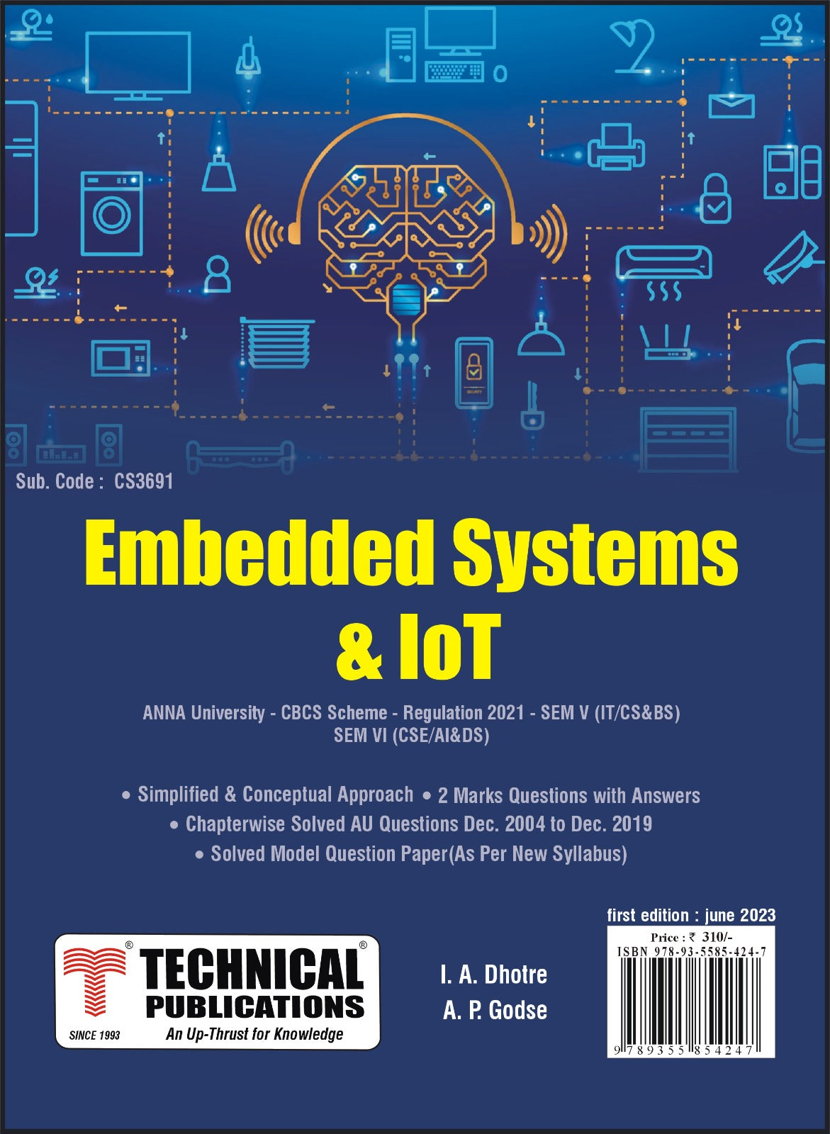 Embedded Systems And IoT For BE Anna University R21CBCS V IT CS B Embedded systems and iot for be anna university r21cbcs v it cs b