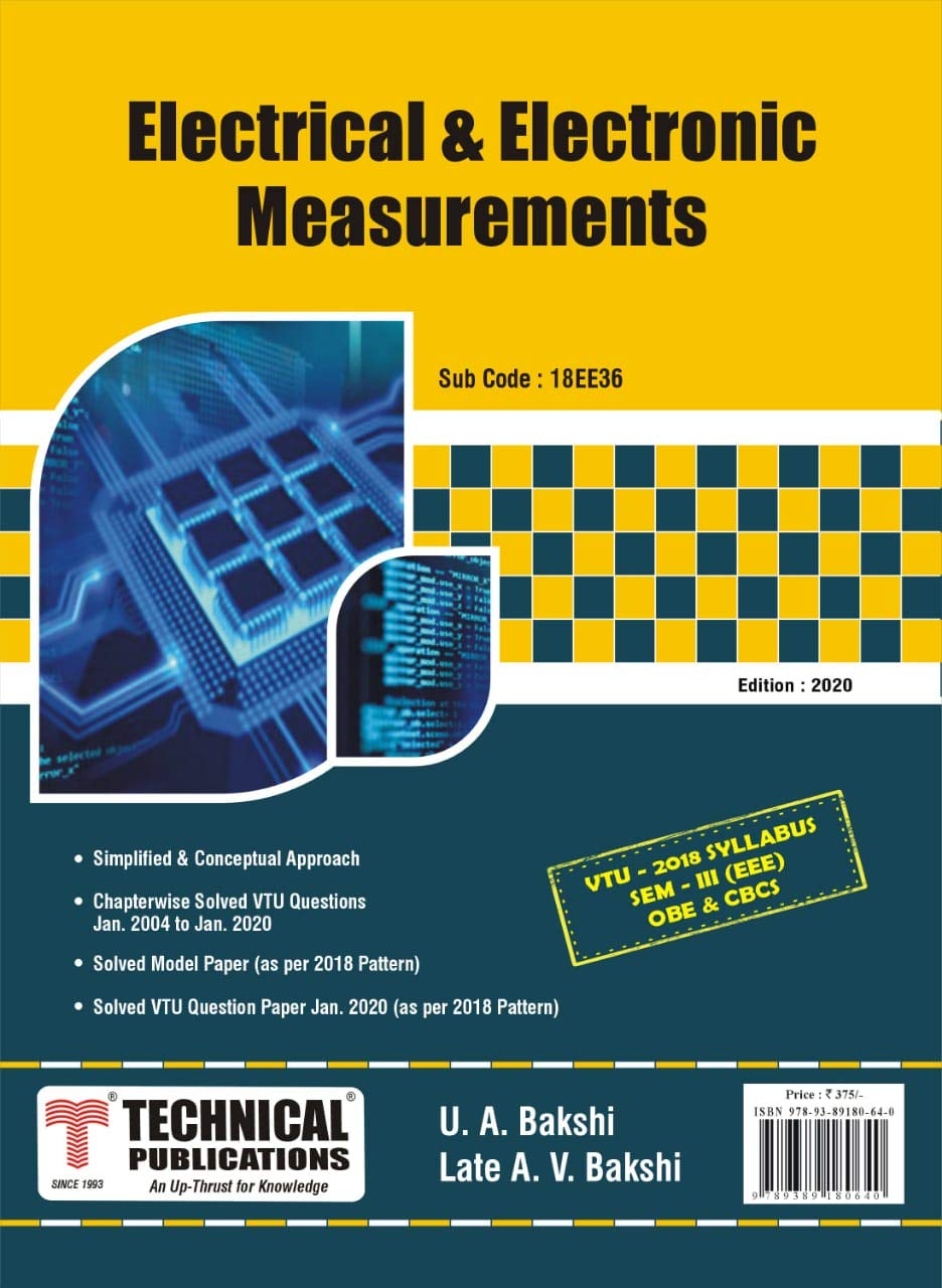 Electrical And Electronic Measurements at Brodie Puddy blog