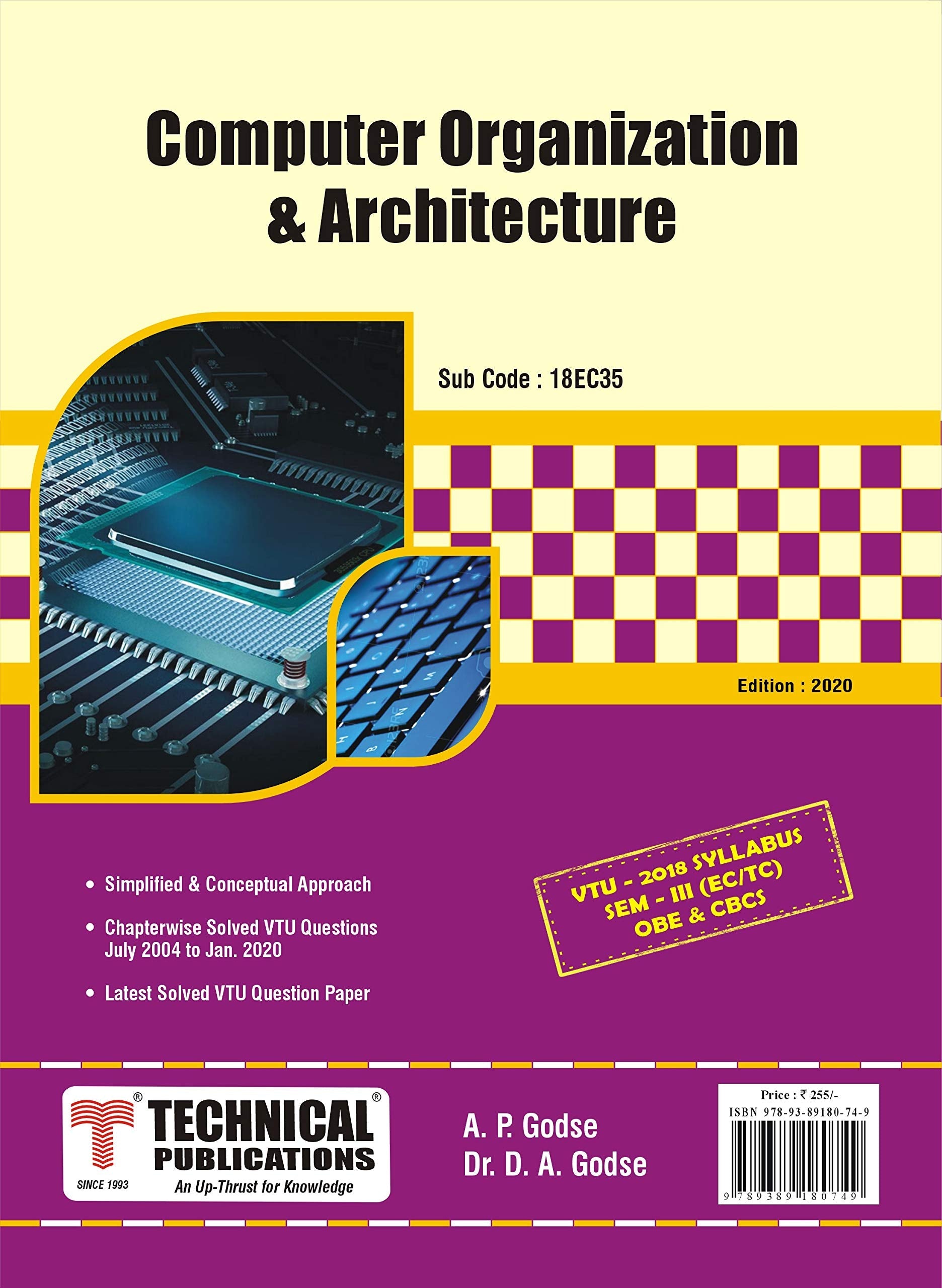 Computer Organization & Architecture for BE VTU Course 18 OBE & CBCS ...