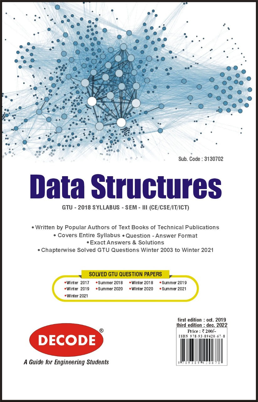 Data Structures for GTU 18 Course (III - CSE - 3130702) (Decode ...