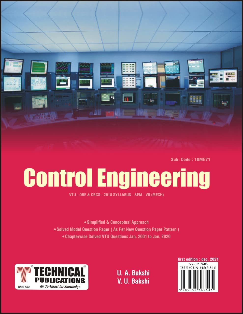Control Engineering for BE VTU Course 18 OBE & CBCS (VII - MECH -18ME7 ...